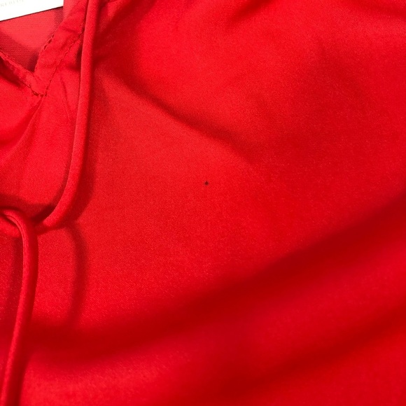 Skies are Blue Tie Bow Red Sleeveless Top NWT Medium - Picture 6 of 11